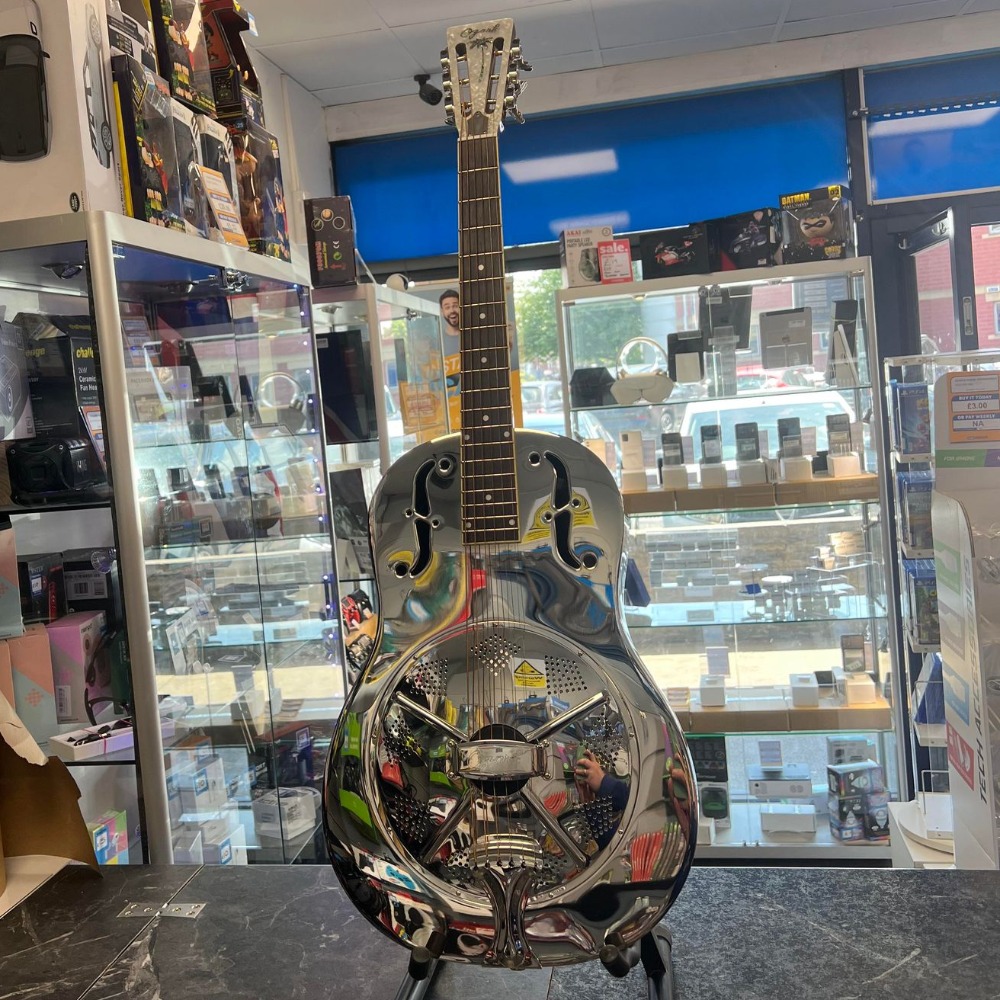 Ozark Resonator Steel Body Acoustic Guitar Own4Less